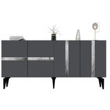 Hanah home vania - anthracite, silver anthracitesilver console | ePonuda.com
