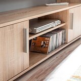vidaXL Stenska enota za TV z LED osvetlitvijo sonoma hrast | Shoptok.si