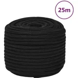 Radno uže crno 14 mm 25 m poliestersko