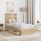  Krevet s od storage Sonoma hrast 75 x 190 cm Konstruirano drvo | shoptok.hr