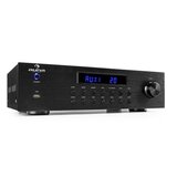 Auna AV2-CD850BT, 4-zona stereo pojačalo, 8 x 50 W RMS, bluetooth, USB, CD, crni | shoptok.hr