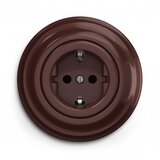  Reblig - Retro kućna utičnica sa okvirom SCHUKO 230V/16A braon | Eponuda.com