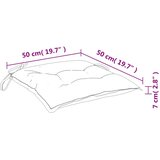 VidaXL Blazine za stole 4 kosi turkizne 50x50x7 cm blago Slike