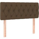  Box spring postelja z vzmetnico LED temno rjava 90x190 cm blago, (20789233) | Shoptok.si