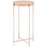 Premier Housewares Okrogla stranska mizica s stekleno mizno ploščo ø 33 cm Allure – Cene