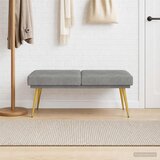  Klupa s dvostrukim slojem Svjetlosiva 120 x 45 x 46 cm Baršun Cene