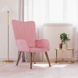 The Living Store Stol za sproščanje roza žamet - Stol Za Sproščanje, (21420507) | Shoptok.si