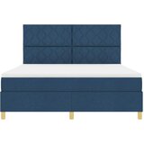  LED Box Spring Krevet s uzglavljem Plava 180 x 200 cm tkanina | shoptok.hr