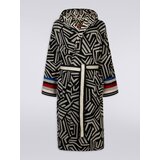 Missoni Bademantil sa kapuljačom Calista crno-beli Cene