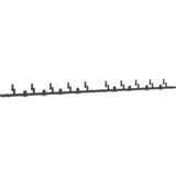 Pribor za klizna vrata 427 cm čelični crni | shoptok.hr