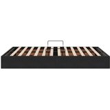  Ottomanska Okvir za krevet s pohranom s pohranom Baršun - Crna 140 x 200 cm | shoptok.hr