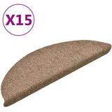 vidaXL samoljepljivi otirači za stepenice 15 kom krem 56 x 17 x 3 cm | shoptok.hr