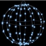 vidaXL Žogica med 96 LED Hladno bela 30 cm Kovina | Shoptok.si