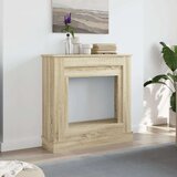 vidaXL Okvir za kamin sonoma hrast 90x30x90 cm inženirski les | Shoptok.si