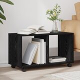 vidaXL Rolni kabinet Črn hrast Les Shranjevanje | Shoptok.si