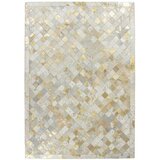 Kayoom RAVNO TKANA PREPROGA Lavish 210 Elfenbein / Gold 120/170 cm krem barve, zlate barve | Shoptok.si