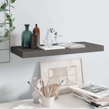 vidaXL Plutajuća zidna polica visoki sjaj siva 60 x 23,5 x 3,8 cm MDF | shoptok.hr