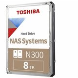 Toshiba 8TB 3.5 SATA III 7.200rpm HDWG180XZSTA N300 series hard disk