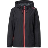 CMP Športna jakna 'WOMAN RAIN FIX HOOD JACKET' antracit / svetlo roza | Shoptok.si
