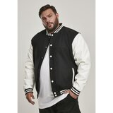 Urban Classics oldschool college jacket blk/wht Cene