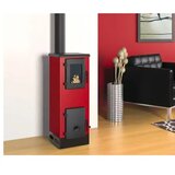 Alfa_Plam Peć na čvrsto gorivo Vulkan S, ECO, crveni | ePonuda.com