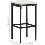  5-dijelni vrtni barski set s jastucima crni | shoptok.hr