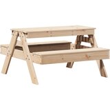  The Living Store Piknik miza za otroke 88x97x52 cm trdna borovina - Piknik Miza, (21494088) | Shoptok.si