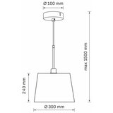  visilica na lanku ELENA 1xE27/20W/230V crni | Eponuda.com