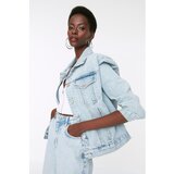 Trendyol Light Blue Basic Denim Jacket Cijene