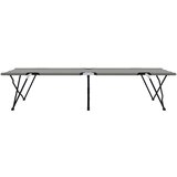  Sklopivi kamperski krevet Siva 206 x 76 x 74 cm Oxford i čelik | shoptok.hr