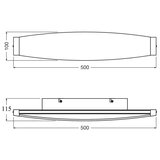 Osram led zidna svetiljka decor flat LED/13W/230V siva | Eponuda.com