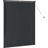 vidaXL Okenska roleta z zavesami Drugo Črna 105 x 130 cm Aluminij | Shoptok.si