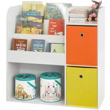 SoBuy knjižna omara za otroke v beli barvi v skandinavskem slogu, (20815187) | Shoptok.si