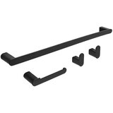 REA Bath Set kopalniških dodatkov Mati Black 4 deli | Shoptok.si