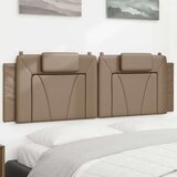  Jastuk za uzglavlje boja cappuccina 160 cm od umjetne kože | shoptok.hr