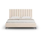 Mazzini Beds Bež tapecirani bračni krevet s prostorom za odlaganje s podnicom 140x200 cm Casey – | shoptok.hr