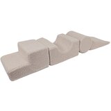 MeowBaby Sivo platneno igralište od pjene 45x170x30 cm Montessori - | shoptok.hr