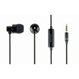 Gembird Stereo Metal Earphones with Microphone and Volume Control PARIS, 4-pin 3.5mm Stereo, Black slušalice | ePonuda.com