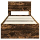  Okvir za krevet s uzglavljem Dimljeni hrast 80 x 200 cm - Dimljeni hrast 75 x 190 cm | shoptok.hr