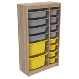 Hanah home višenamenska polica montana xs 2D4N8U sonomo grey yellow | ePonuda.com