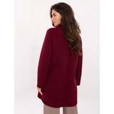 RUE PARIS Coat-IT-PL-FL8153.60-burgundy | Shoptok.si
