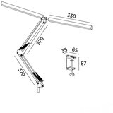  Brilagi - LED prigušiva stona lampa VARIO LED/15W/230V 3000-6000K crna | Eponuda.com