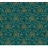 AS Creation New Walls Flis tapeta (Zelena-zlatna, Grafika, 10,05 x 0,53 m) | shoptok.hr