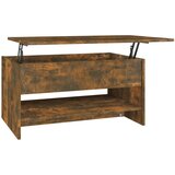 Furnova Klubska mizica dimljeni hrast 80x50x40 cm inženirski les, (21914044) | Shoptok.si