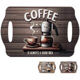 Mhome Podstavek za kozico Coffee 28x18xh0,8cm / več napisov / keramika, (5000199957) Cene