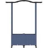 Povišeni krevet s mrežom i krovom Siva 125 x 40 x 144 cm PP | Eponuda.com