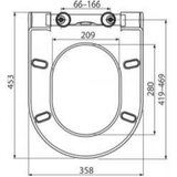 Ravak X01549 Chrome WC deska s počasnim zapiranjem "Soft Close" | Shoptok.si