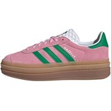 Adidas Nizke superge 'Gazelle Bold' temno zelena / staro roza | Shoptok.si