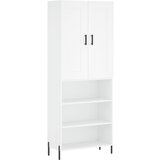 Maison Chic Visoka omara - Komoda - Predalnik bela 69,5x34x180 cm inženirski les, (21719805) Cene