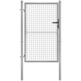 Vrtna vrata od pocinčanog čelika 100x125 cm srebrne boje | shoptok.hr